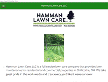 Tablet Screenshot of hammanlawncare.com